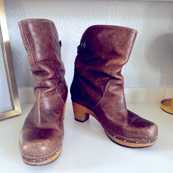 Ugg fur lined clog boots - Picture 2 of 5